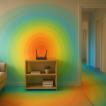 home with wireless router and weak signal areas in different rooms