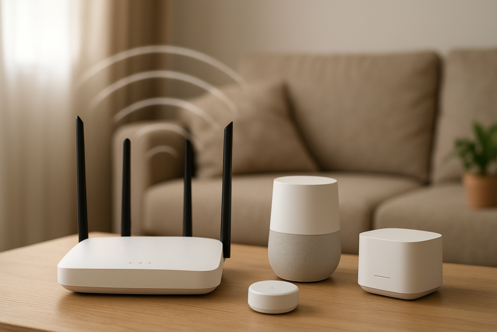 router access point and smart home devices on separate networks