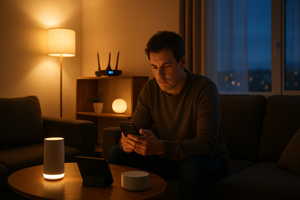 Evening home network congestion affecting smart devices and router performance