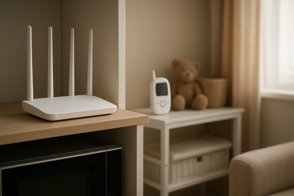 home router microwave baby monitor other devices causing interference