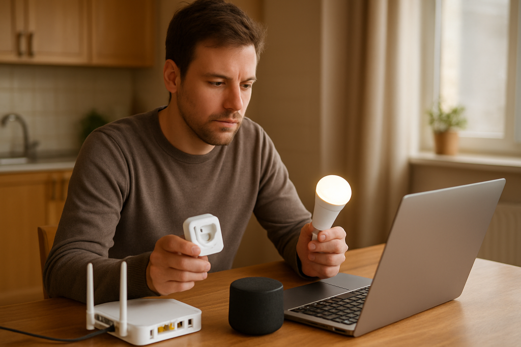 home router update leaves smart devices disconnected troubleshooting scene