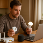 home router update leaves smart devices disconnected troubleshooting scene