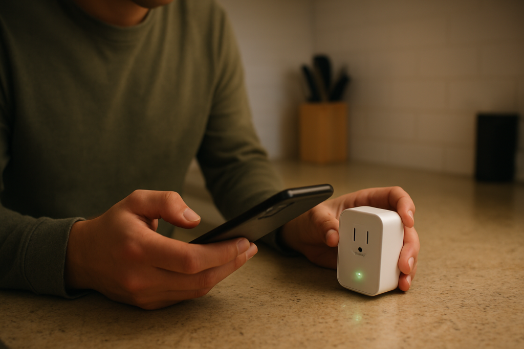 smart plug blinking led pattern troubleshooting in home setting