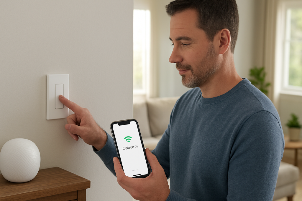 home interior smart switch troubleshooting near wireless router