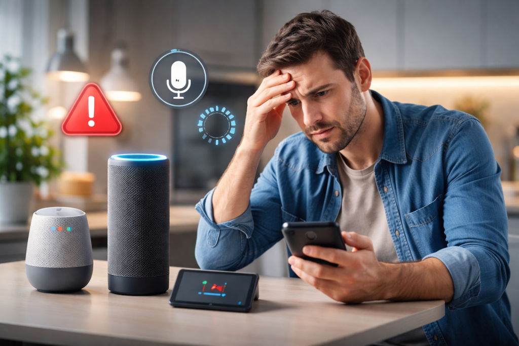 voice assistant not working alexa google home smart speaker issue